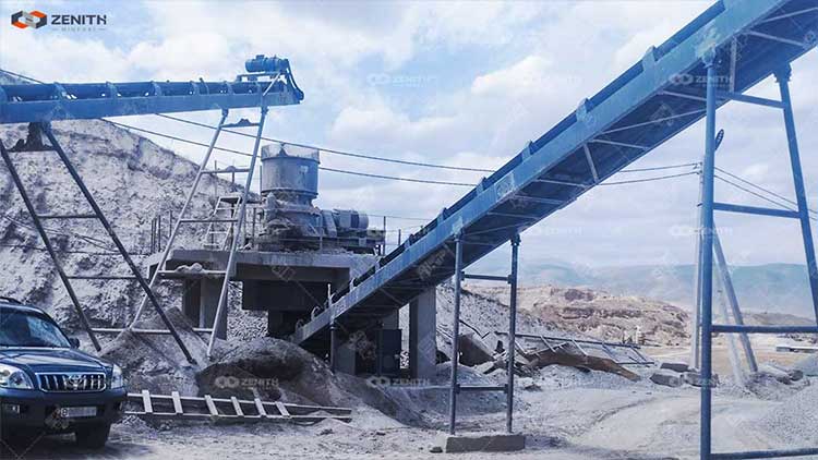 kyrgyzstan 100tph river pebble crushing plant